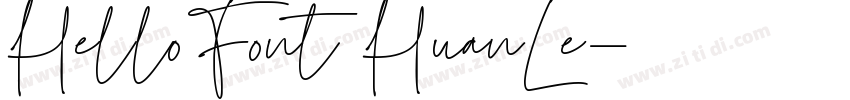 HelloFont HuanLe字体转换